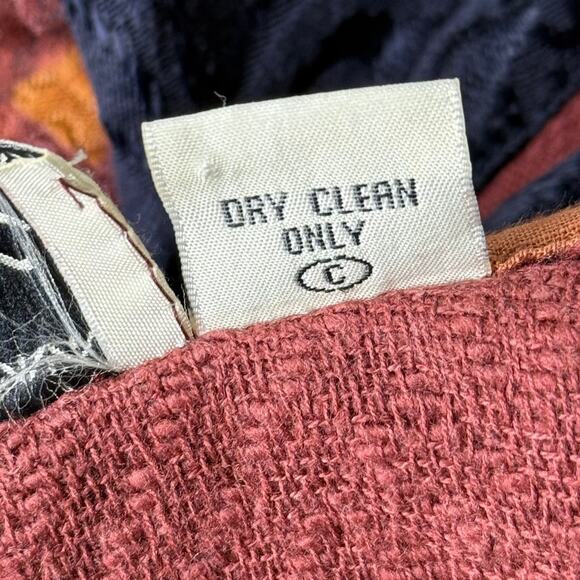 Vintage 90s Y2k Patchwork Tapestry Jacket Boho Artsy Whimsigoth Fairy Grunge M - Picture 5 of 5